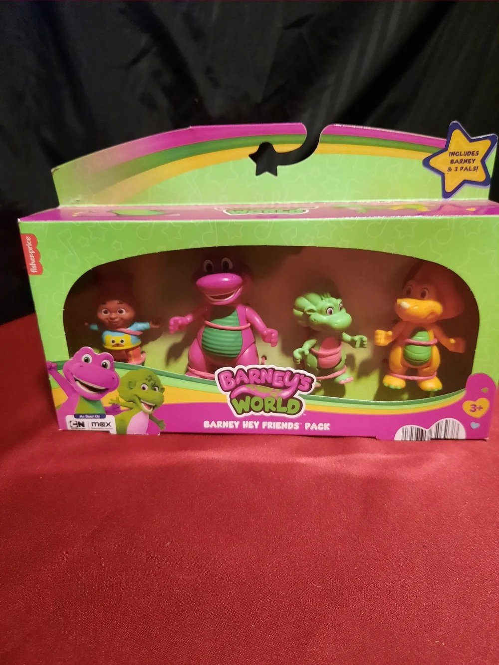 Barney's World Hey Friends Pack Playset 4 Collectible Figures NIB